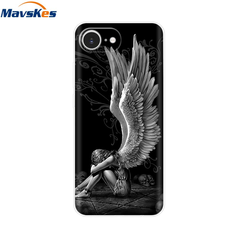 For iPhone 16e Case For Apple iPhone 16e Case Luxury Clear Painted Cover Case For iPhone 16e 16 E Coque Protective Cover Fundas