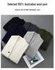 Men's 100% Pure Wool Thick Solid Cardigan Sweater, Plus Size Casual Knitwear Jacket