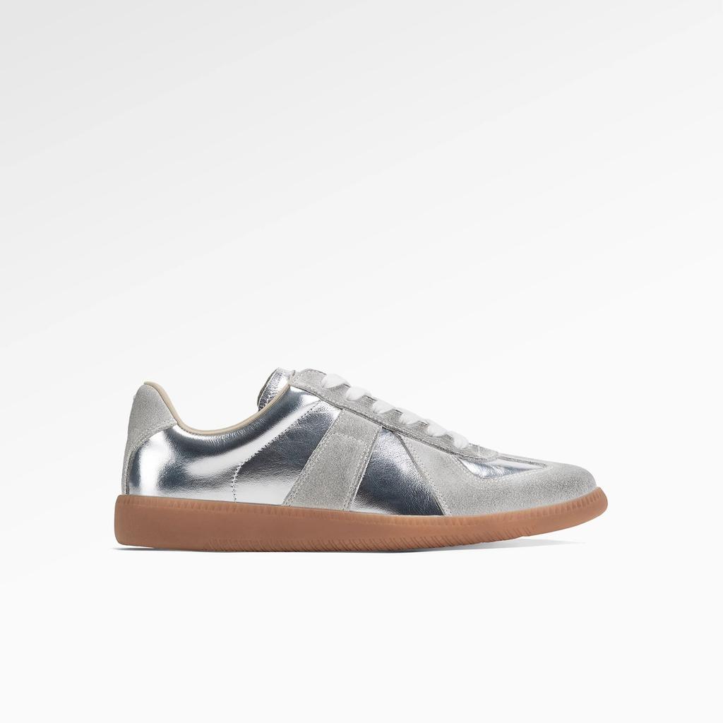 [Galaxy Star Dou] Soft-soled sports silver casual shoes for women's 2025 spring new dirty ballet fashion training shoes