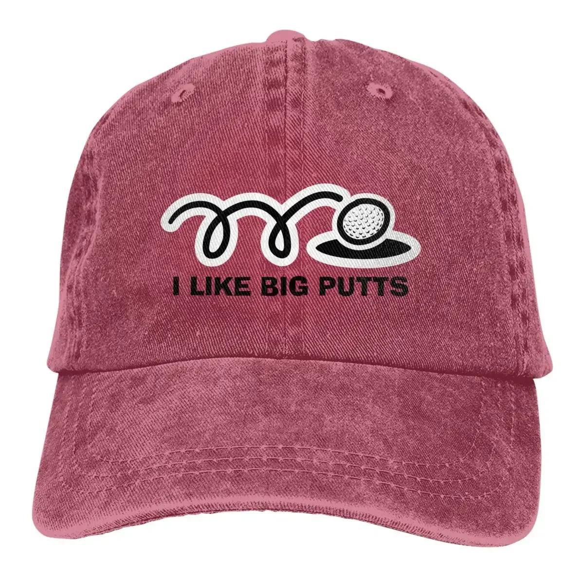 

Смешная цитата из гольфа I Like Big Putts бейсболки Merch Vintage Distressed Cotton Cap для мужчин Adjustable& 8Y