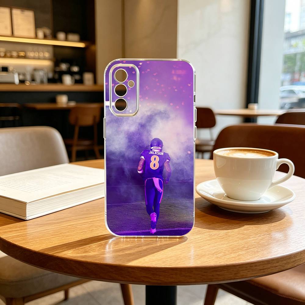 Lamar Jackson American Football 8 Handyhülle Für SamsungA10,12,20,21S,30,31,40,50,51,52,70,71 Transparente Hülle