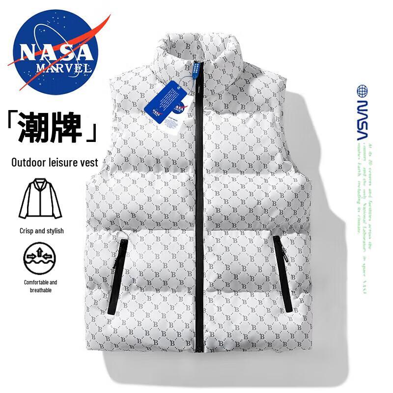 

NASA MARVEL Men s Stand Collar Padded Vest 4XL