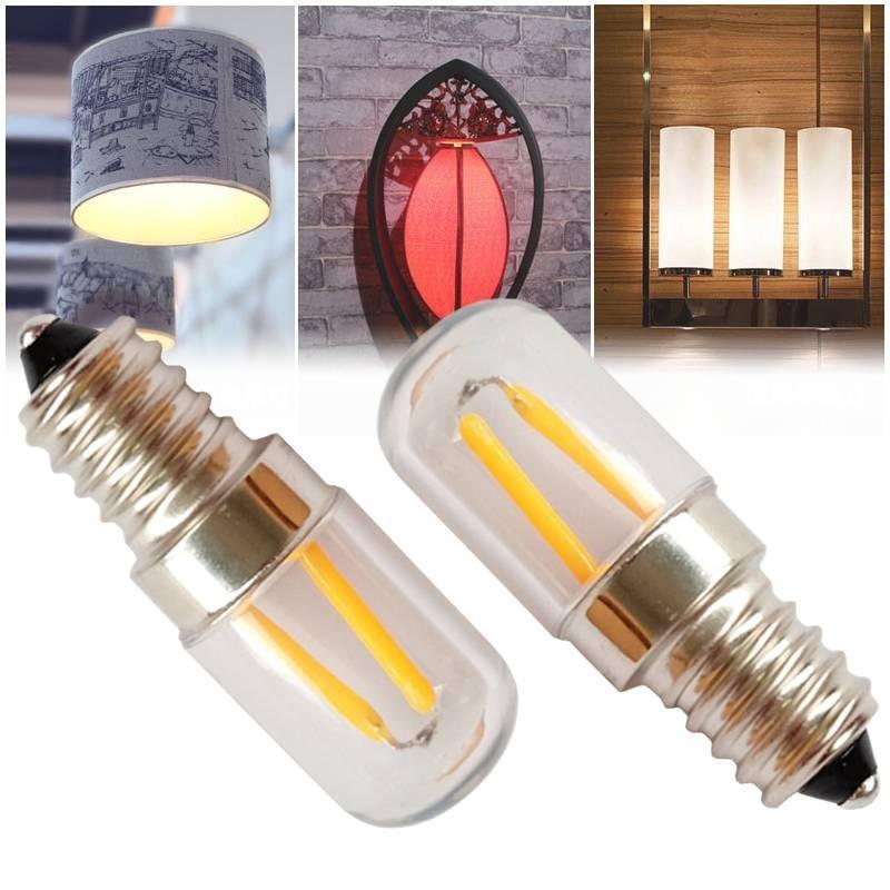 Led E14 Fridge Bulb Pygmy Small Screw Cool Warm White Fits Salt Lamps 220v Home