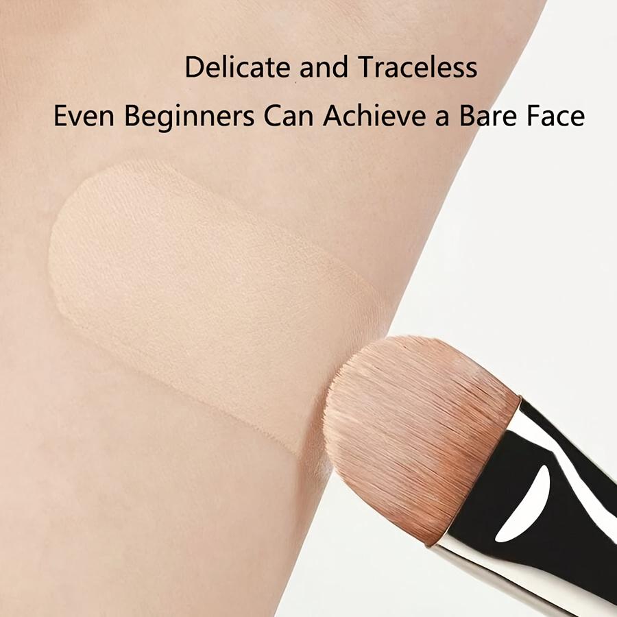 Flat Round Ultra-thin Foundation Concealer Makeup Brush Professional Contour Liquid Cream Concealer Make-up Tool 4 Types Sizes