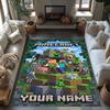 Minecraft Personlig Navn Gulvmatte Perfekt For Balkong Stuer Entré Lekerom Sklisikker Teppe Anime Kontorinnredning Bryllupsfest Gave