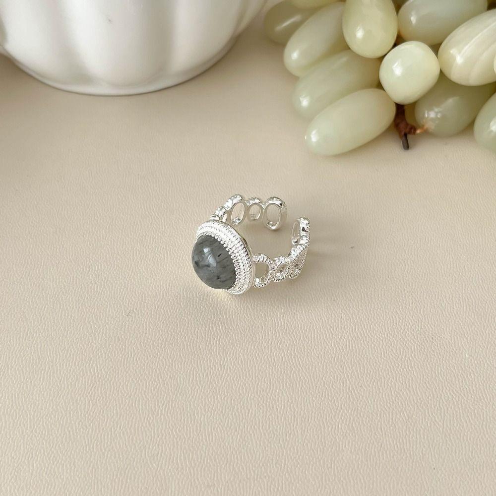 Creative Amber Open Finger Rings Natural Opening Rings Fashion Finger Rings  Women