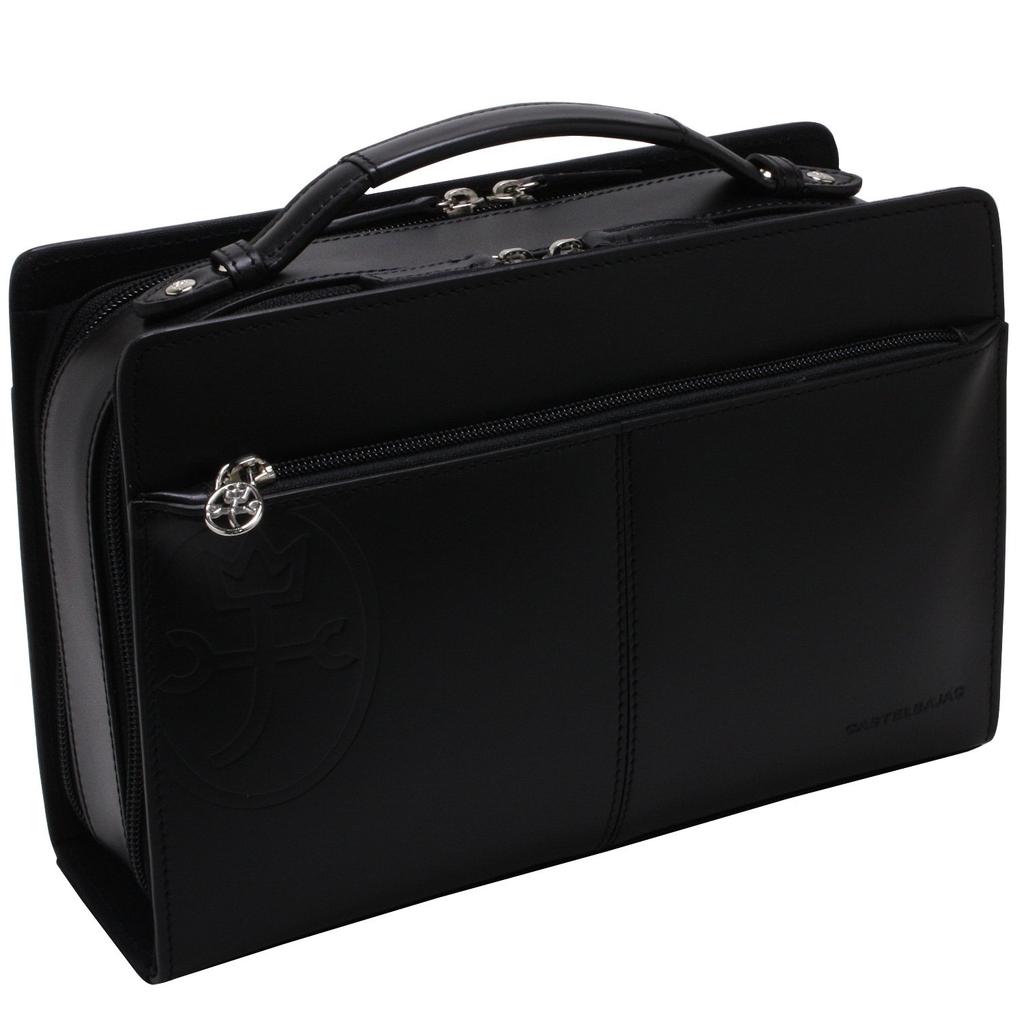 Castelbajac Tirie Men's Leather Pouch 164203 (Black)