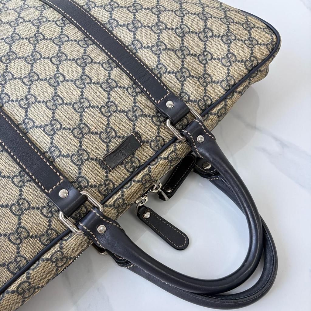 [Occasion] Sac cabas Joy en toile enduite monogramme couleur beige, bijouterie argentée - État moyen #XATX26