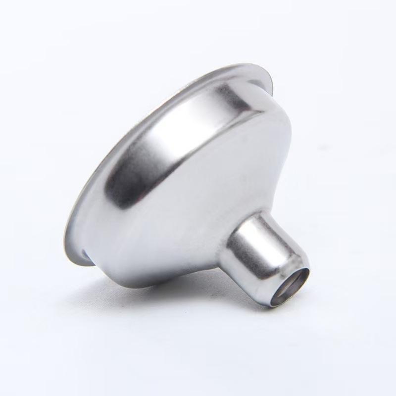 Stainless Steel Funnel, 30ml Shot Glass, & 70ml Rolled Rim Wine Glass Set