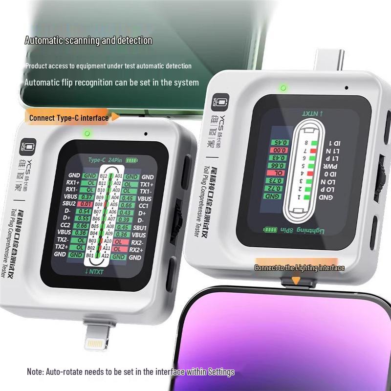 TNS360 Mobile Phone Tail Plug Tester - 3-in-1 Auto Scan Detection (30V)