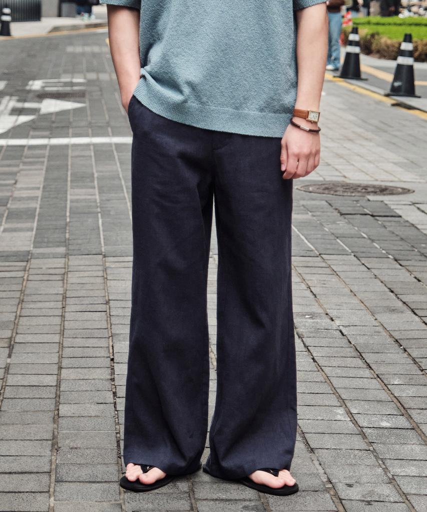 STCO Diems Linen Comfort Pants_Navy (Wide Fit)_Dpaxb61Wsn