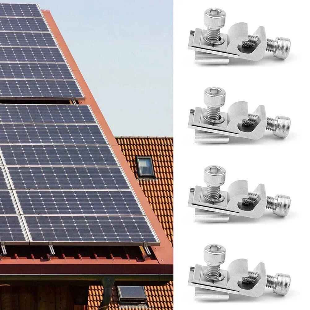 

Solar Panel Mounted Grounding Clip Solar PV Mounting System Ground Lug Standard Grounding Clip Buckle Terminal Bracket