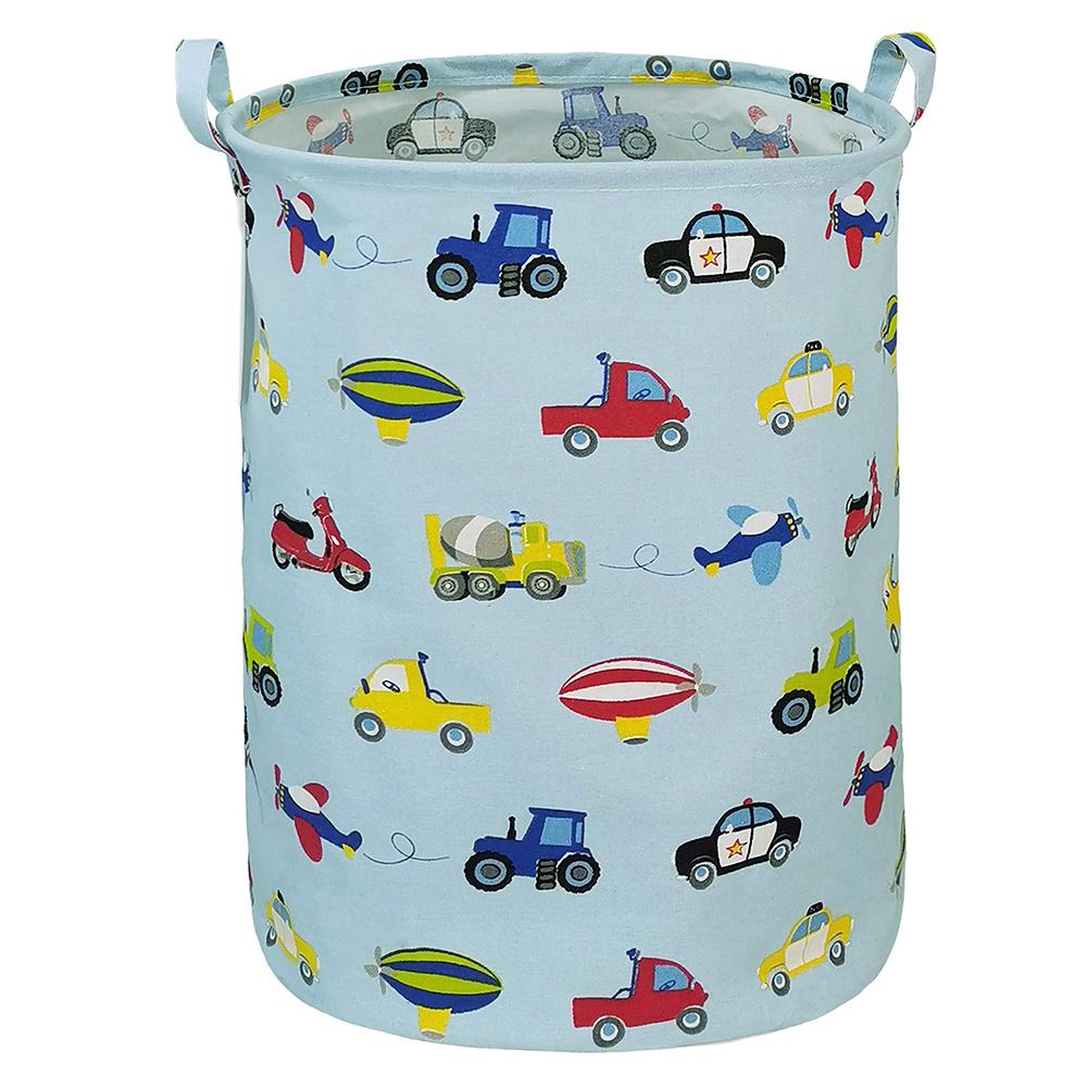 40*50cm Laundry Basket Foldable Canvas Large Dirty Clothes Toys Storage Bags Foldable Hamper With Handles Home Organization