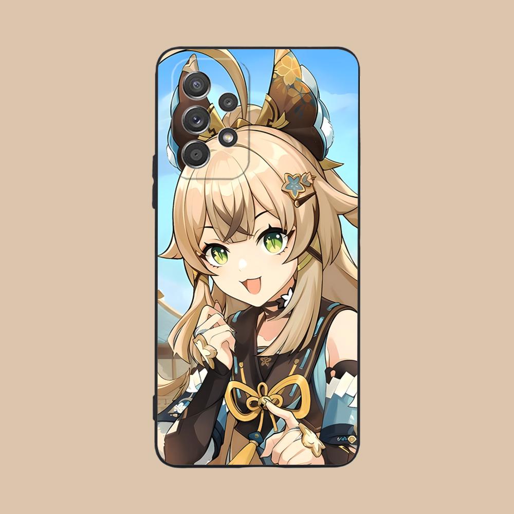 Game GI Kirara Mobile Phone Case for Samsung Galaxy A56 55 54 53 52 51 36 35 34 23 16 15 5G Colorful Cover Pretty Cover Luxury