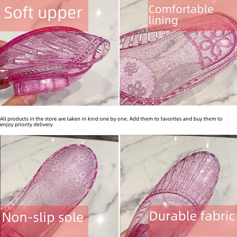 Ladies' Crystal Summer Sandals: 2021 Thai Collection for Home & Outdoor Use