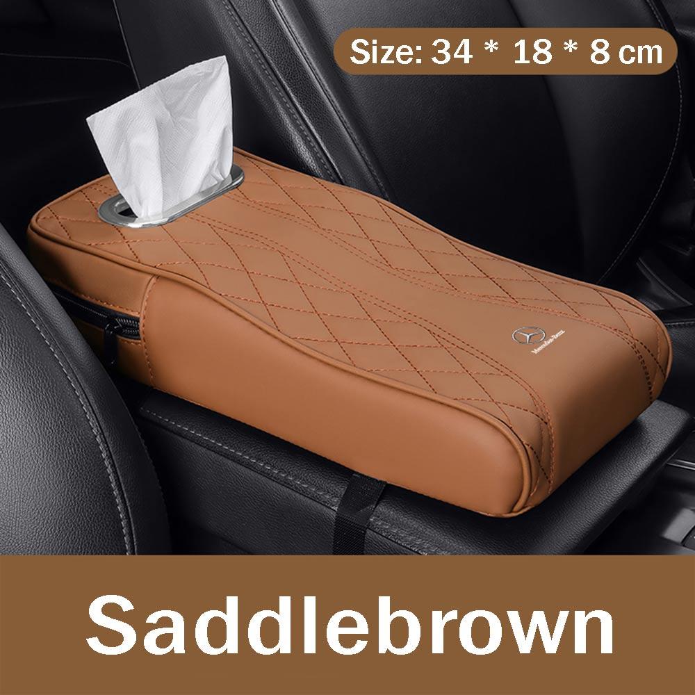 

Automotive Interior Stickers Auto Center Console Armrest Cushion for Mercedes Benz AMG A C E S G Class W201 W210 W108 W204 W203 сідло коричневий колір