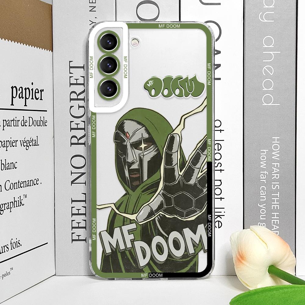 

Fashion MF DOOM Hot Singer Transparent Phone Case for Samsung Galaxy S25 S24 S20 S21 FE S22 Plus S23 Ultra 5G Soft Covers Fundas Samsung S25