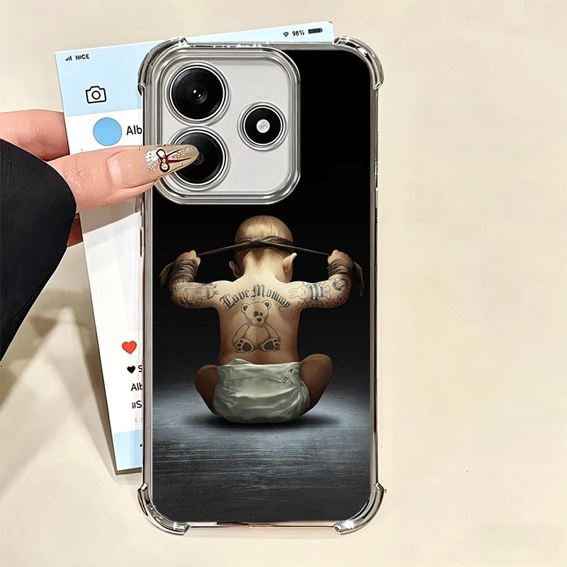 Muay Thai Fight Boxing Soft Phone Case For Xiaomi Redmi Note 14 15 Pro Plus 13 12 11S 11T 5G 10 9S 9 Plating Anti-Fall Fundas