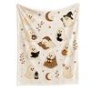 Halloween Throw Blanket Single-Sided Print Decor 70 cm for Bed Sofa
