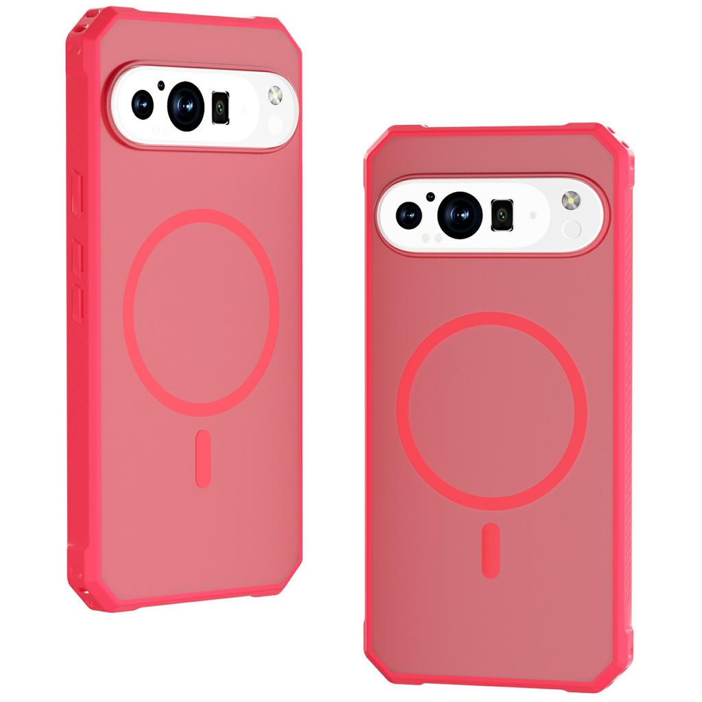 For Google Pixel 9 Pro XL Case Compatible with MagSafe Protective TPU+PC Hybrid Phone Cover