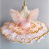 Girls Ballet Dress Children Professional Swan Lake Performance Clothes Pancake Tutu Princess Dress Leotard Party Ballet Skirt