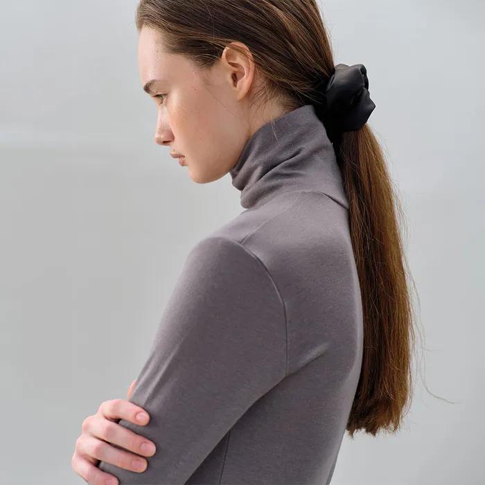 Silk Bloom Scrunchie_Cream