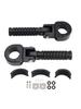 Universal Front Footrests Foot Pegs Fit for Motorcycle with 1.25" Bars