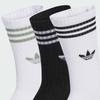 adidas Kids' Classic 3-Stripe Mid-Cut Sports Socks 3-Pack