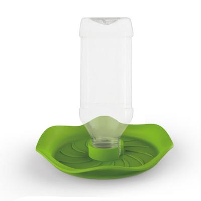 New Reptile Water Drinker Dispenser Food Bowl Lizard Feeder Round Dish Drink Bottle Lizard Lotus Flower Animal Feeders