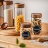 60/120Pcs Blackboard Stickers Labels Waterproof Self-adhesive Kitchen Seasoning Spice Can Label Jars Bottles Tags White Marker