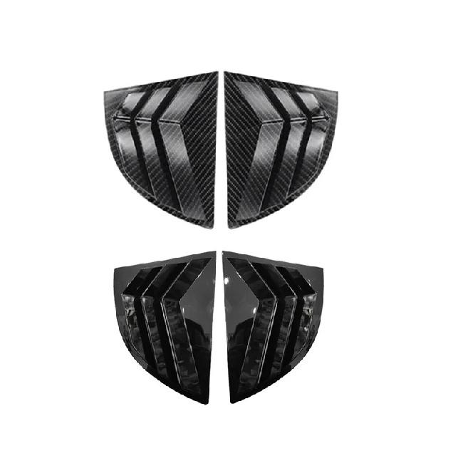 For Honda Civic Senda 8th 2006 2007 2008 2009 2010 Rear Side Window Blinds Trim Cover Louver Stickers Frame ABS Carbon Fiber