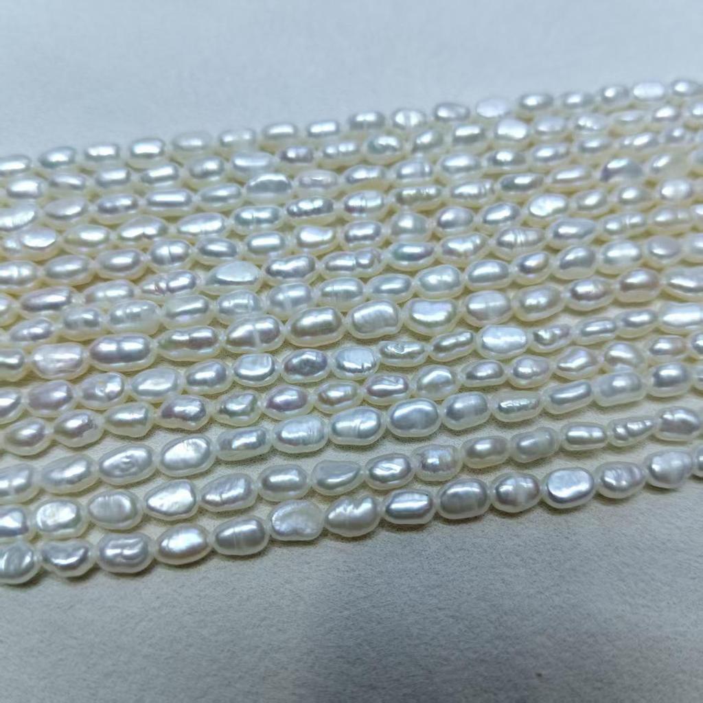 Collana di Perle d'Acqua Dolce Irregolari & Perline Keshi per Artigianato di Gioielli Fai-da-Te