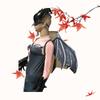 Halloween Skeleton Feather Jumpsuit Cosplay Set With Mask Gloves Wings Party