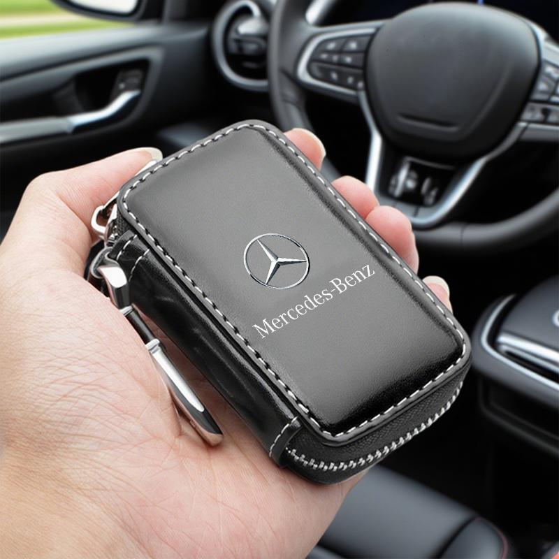 XUY2   Car Key Wallet Housekeeper Key Bag Card Bag For Mercedes Benz B/C/E/S Class W203 W204 W205 W210 W211 W212 W221 Car Accessories