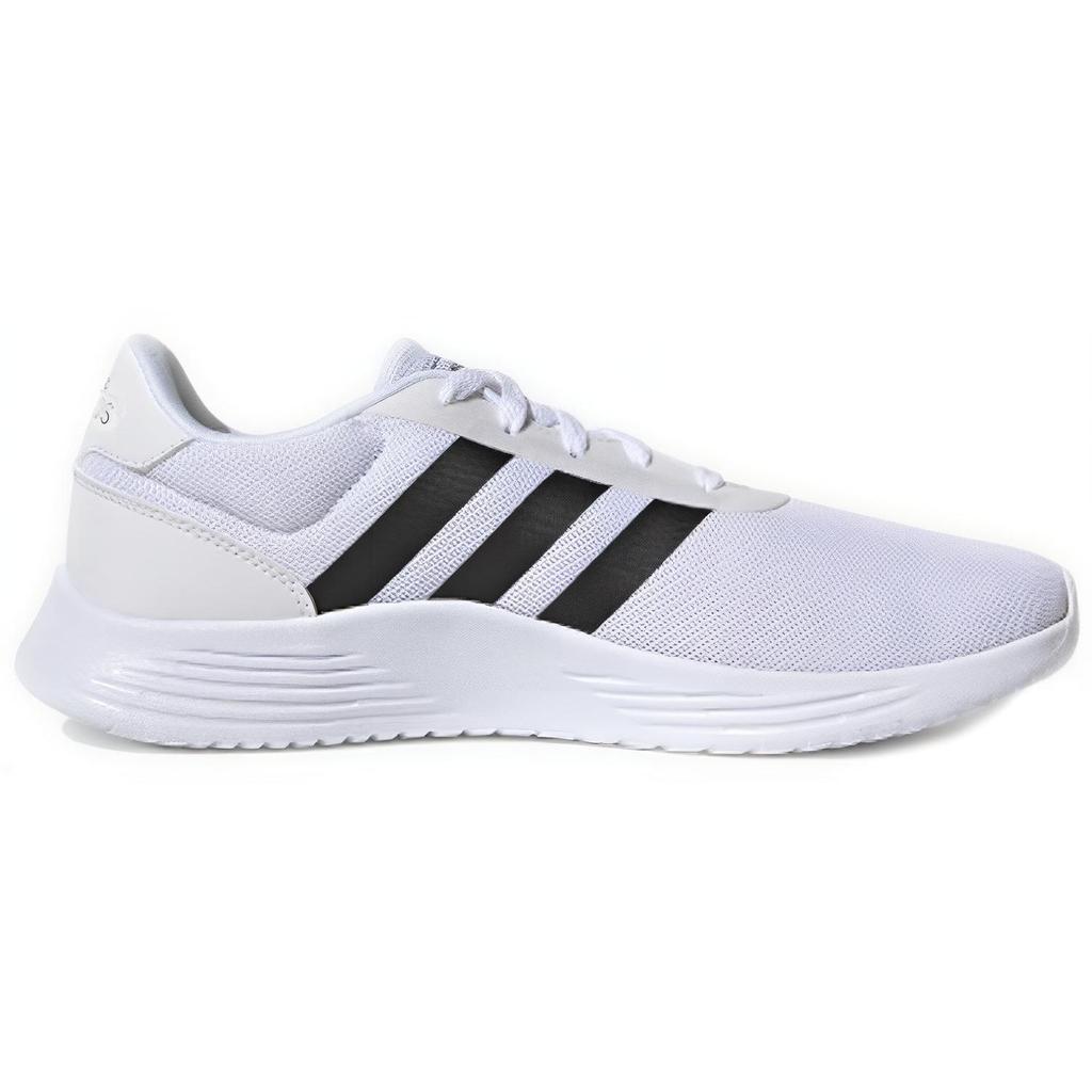 adidas Neo Lite Racer 2.0 Comfortable PU Cushioning Lightweight Low-Top Casual Running Shoes Men Sneakers White EG3282