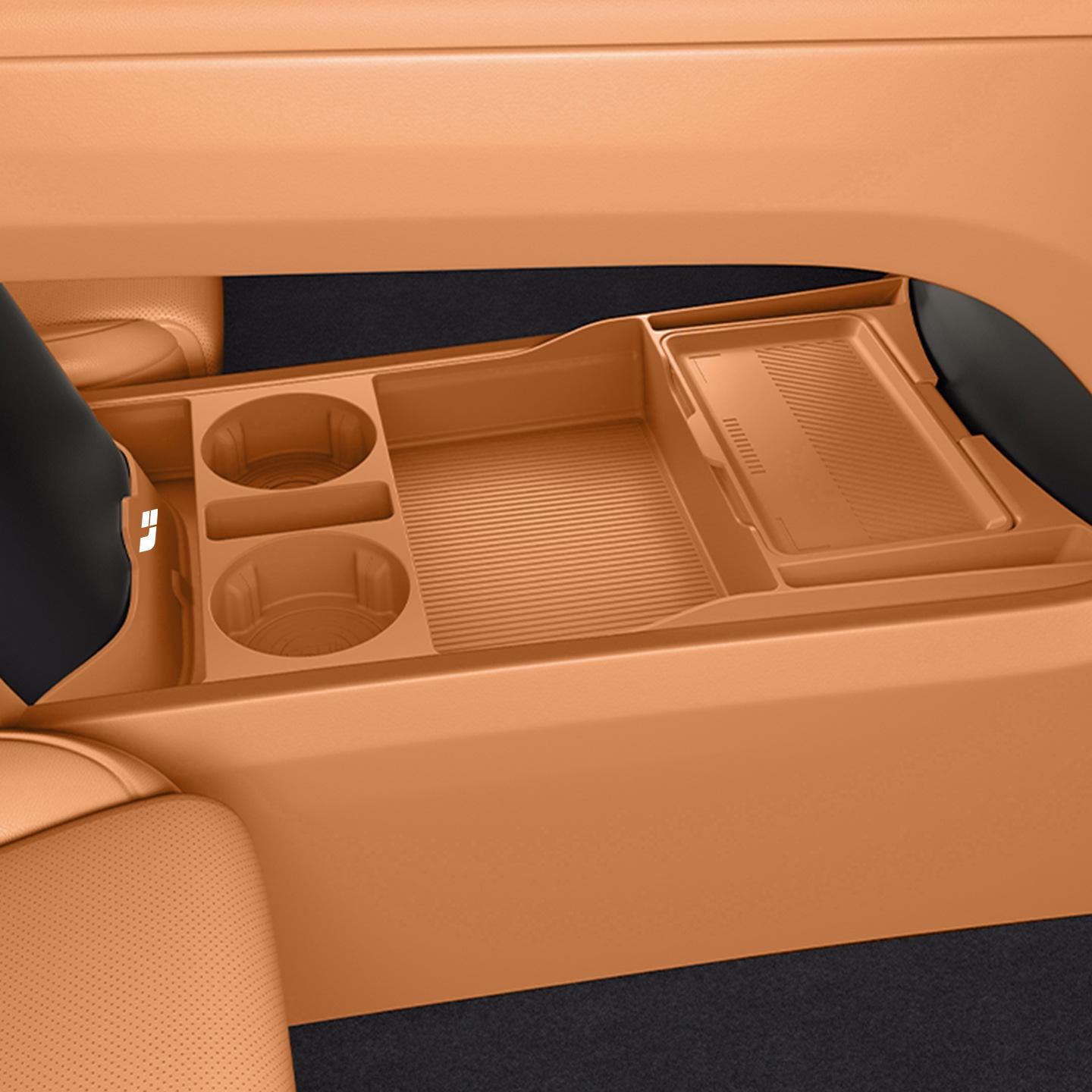 Li Auto i6 Lower Console Silicone Storage Box: Fits 25 Models, Non-slip & Wear-resistant