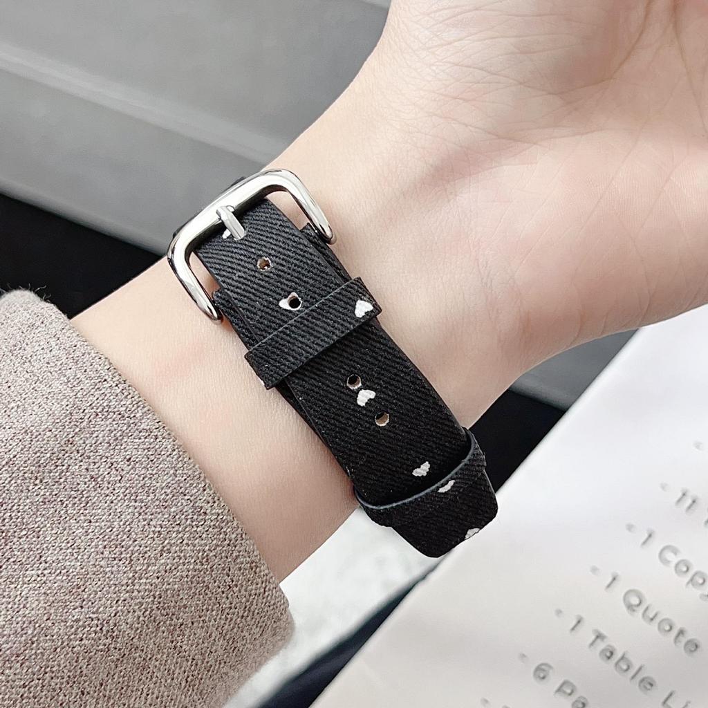 Compatible Denim Strap for Apple iWatch 11, Huawei Fit4, and Xiaomi 9PRO