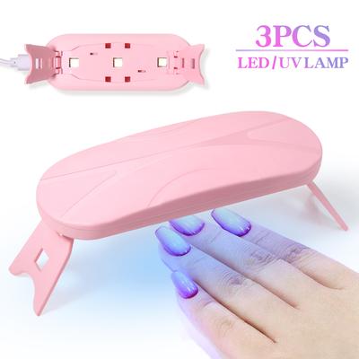 Mini Nail Lamp Portable UV LED Quick Drying Nail Lamp Foldable Nail Polish Dryer Lamp Manicure Tool Professional Equipme
