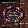 Purple Sea Sediment Jasper Amethyst And Tiger Eye Beaded Bracelet Mystic Fashion Jewelry For Men And Women Daily Wear Simple Versatile Accessory