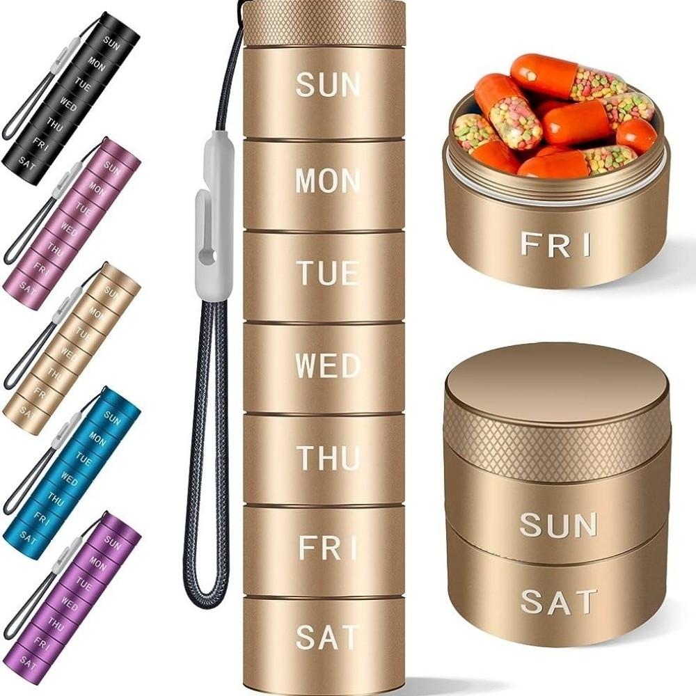 Moisture Proof Travel Pill Organizer Waterproof Daily Pill Box Portable Pill Case  Travel