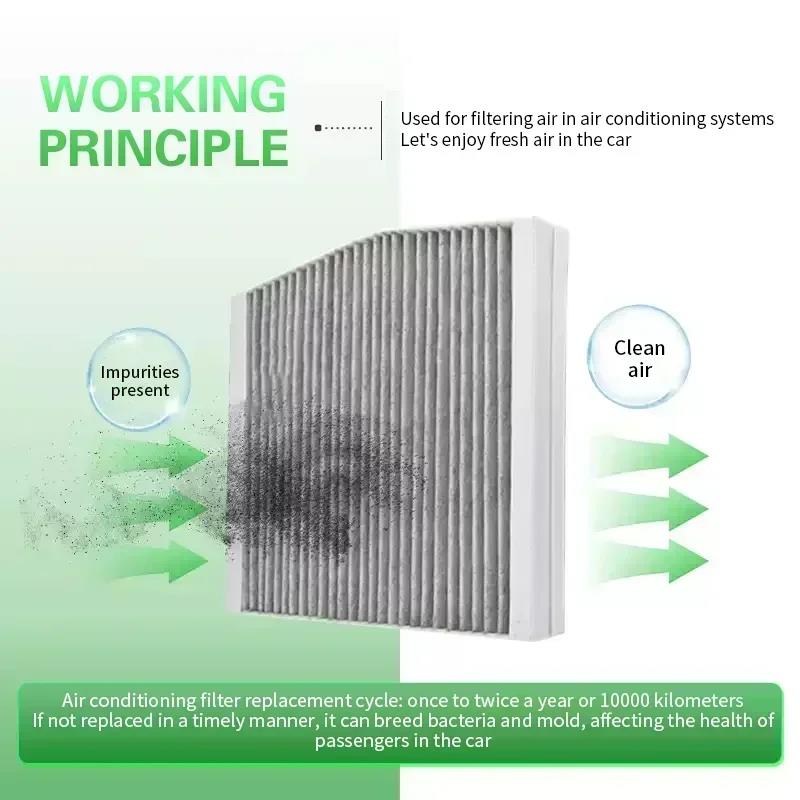 Air Cabin Filter For BYD Han EV DM DM-i DM-p GT 2020 2021 2022 2023 e9 Accessories HEPA Activated Cleaning Air Conditioner Parts
