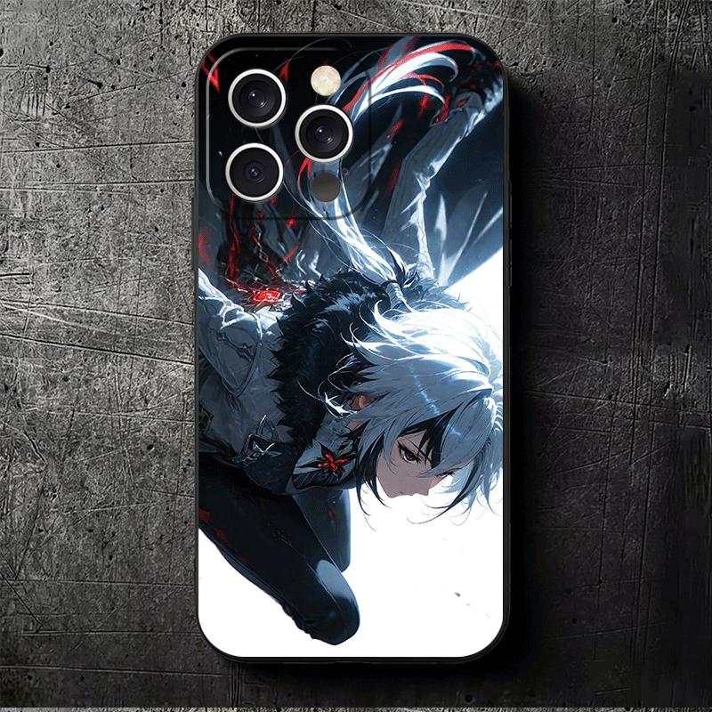Genshin Impact Arlecchino Soft Phone Case for iPhone 16 16E 17 Air 15 Pro Max 14 Plus 13 Mini 11 12 7 Black Cover Back Shell