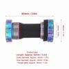 1.37x24T BB Bottom Bracket 68-73mm Lightweight Bottom Bracket Bearings Aluminum Alloy + Nylon Bottom Bracket