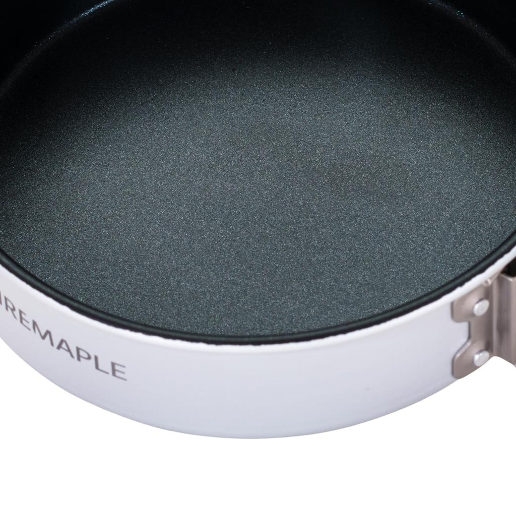 FIREMAPLE Frost 6" Aluminum Frypan, 500ml, Lightweight and Compact, Perfect for Mountaineering, Camping, and Hiking, with Storage Bag