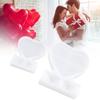2pcs Two Sizes Heart Silicone Mold Plastic Handmade Frame Mold  Home Decoration Making