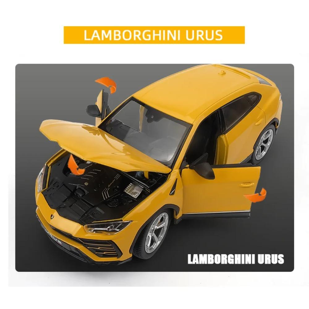 WELLY 1/24 Lamborghini URUS SUV Alloy Car Diecasts & Toy Vehicles Car Model Miniature Scale Model Car for Children