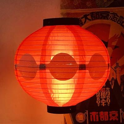 Japanese cloth Lantern Waterproof New Round 30x30CM Hanging Outside Sushi Shop Restaurant Decor flag Ornament Multi Patterns