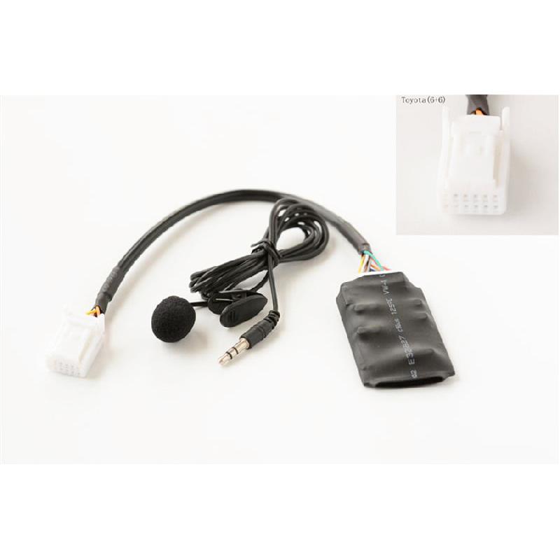 For Toyota Rav4 Bluetooth Aux Adapter Handsfree Disc Box Harness W/ Microphone