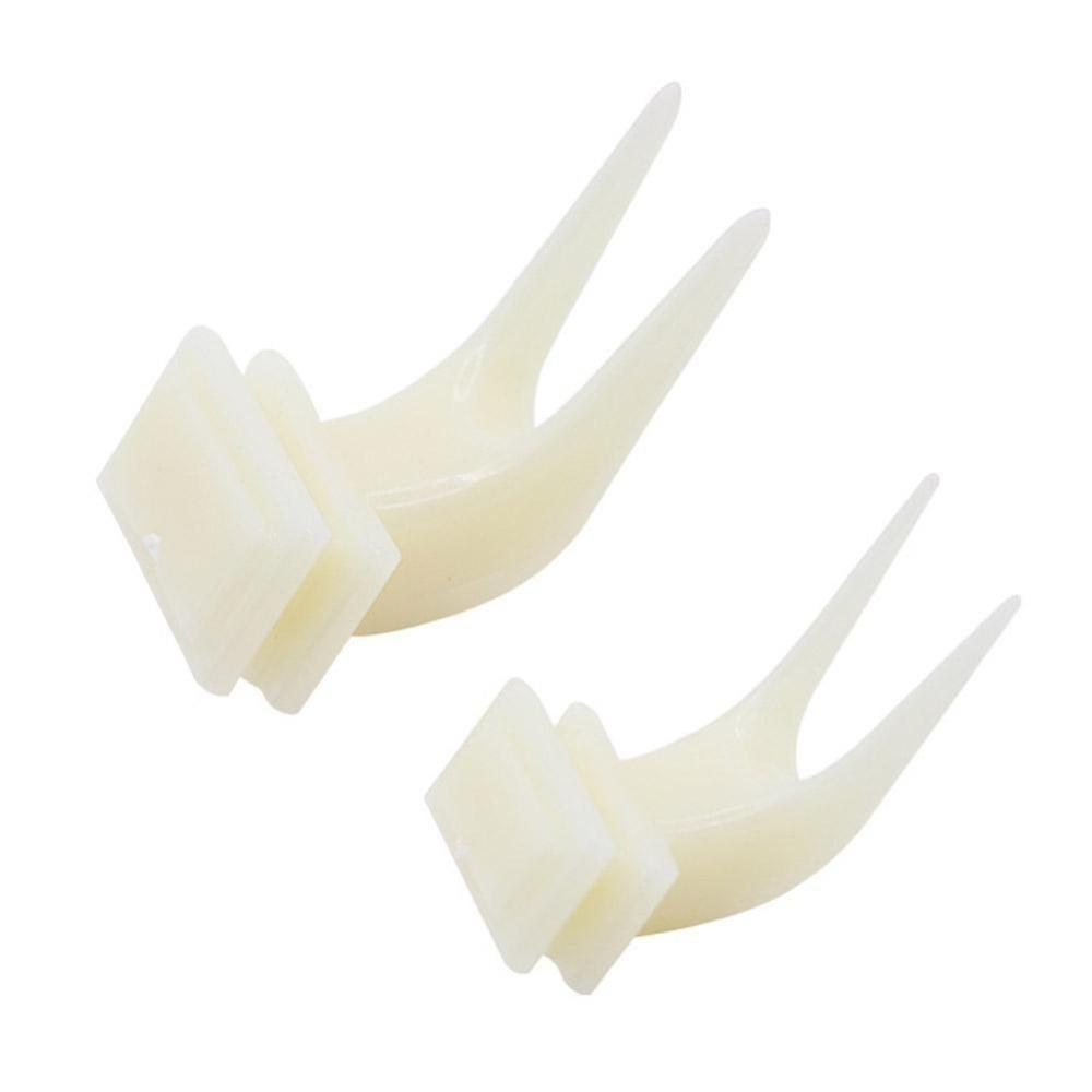 Durable Plastic Bird Fruit Fork White Bird Utensils Parrot Fruit Fork Birdcage Fork Pet Product