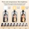 9 Gear Brightness Phone Light with Clip 2500-6000K Selfie Light Rotating Clip on Fill Light for Photography Portable